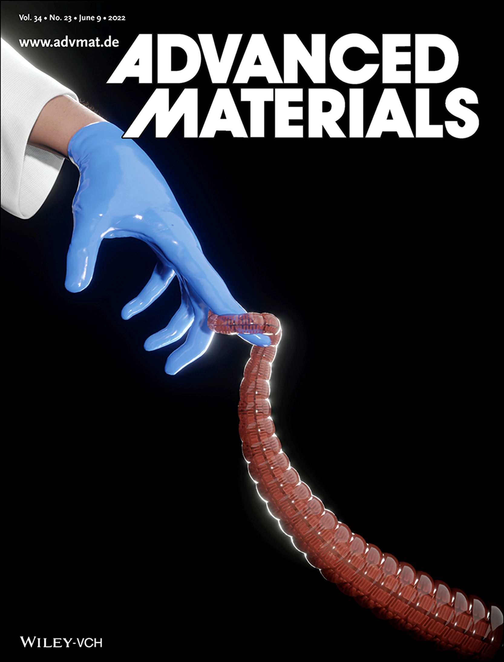 Advanced Materials Cover Design Render