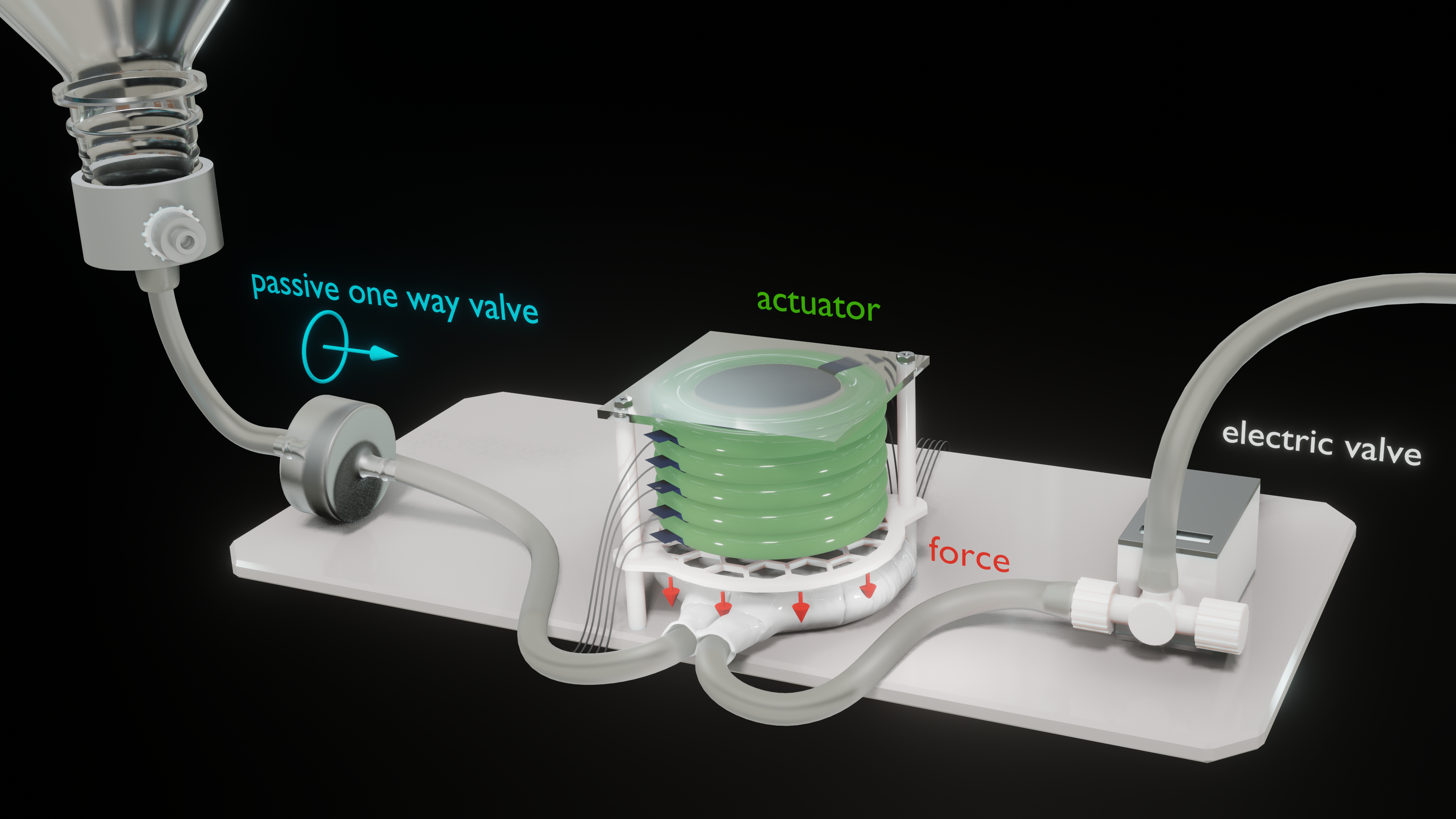 Artificial Heart Actuator Setup
